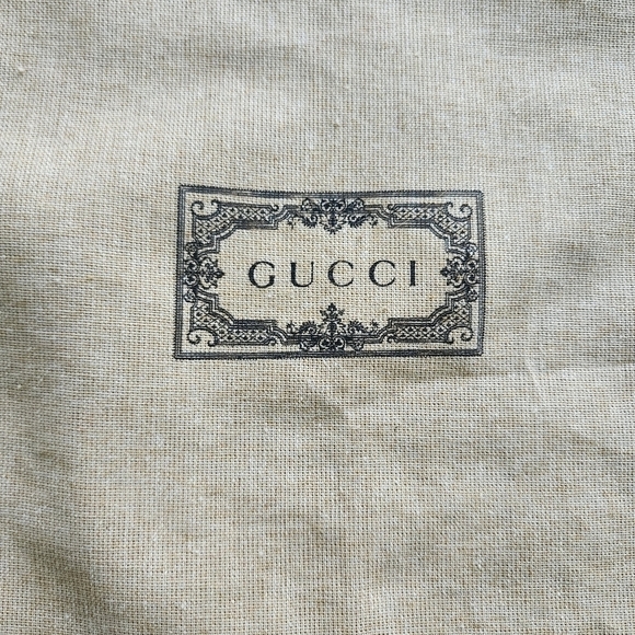 GUCCI Black Logo Dust Bag 100% Authentic - Picture 5 of 8